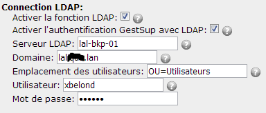 voici la config ldap